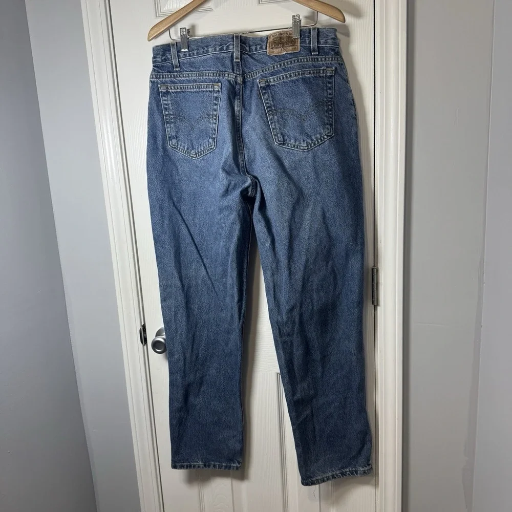 Levi's Jeans 545 Men's Loose Fit Orange Tab Medium Denim‎ 36x32 Batwing Vintage